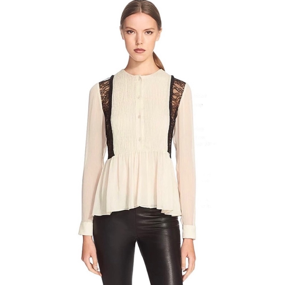 Alice & Olivia Elysia peplum blouse